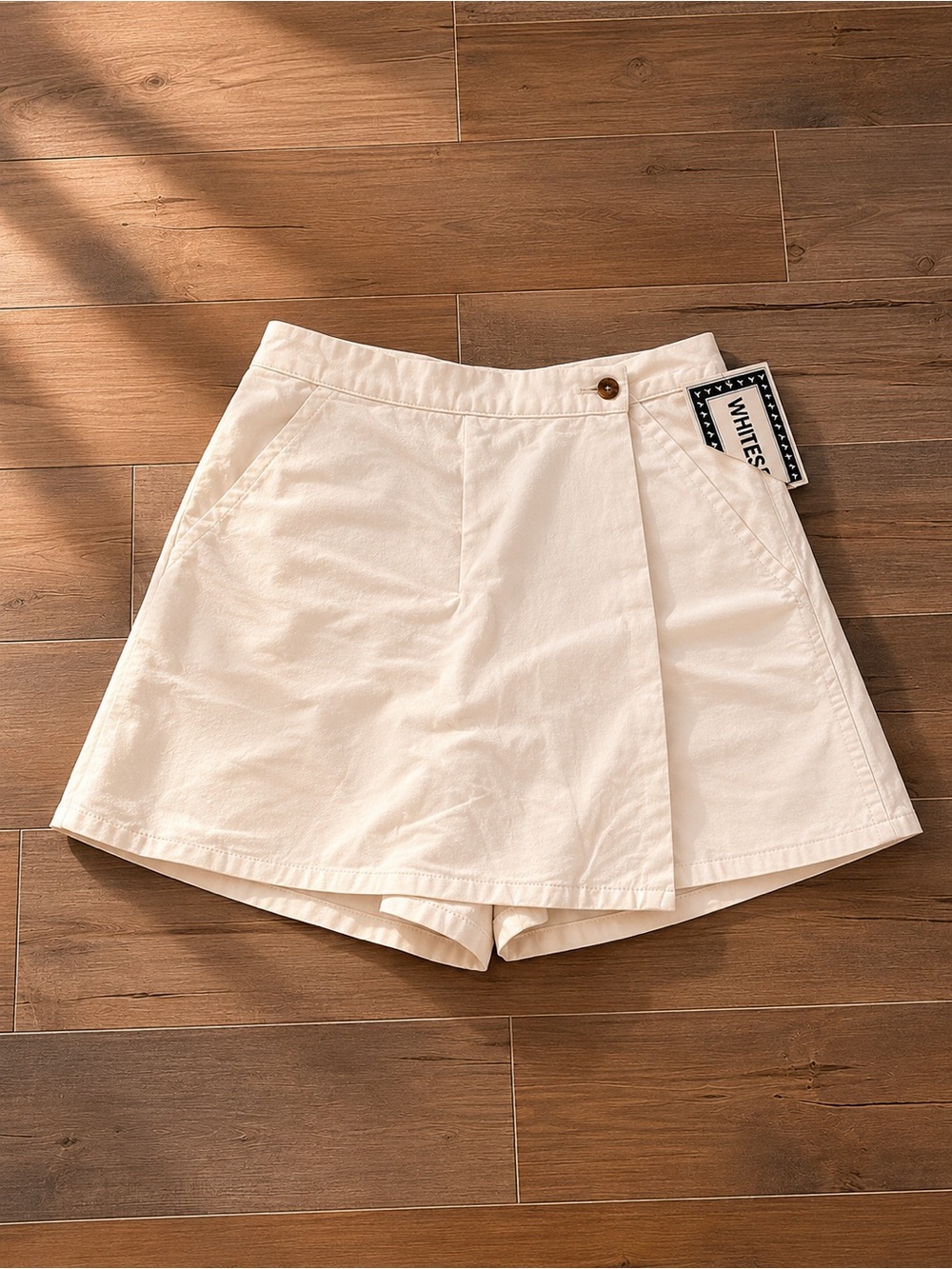 White Stag Cream Wrap-Front Skort 8